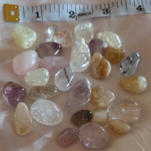 20+ Tumbled Crystal Treasures - Variety of Colors & Inclusions
